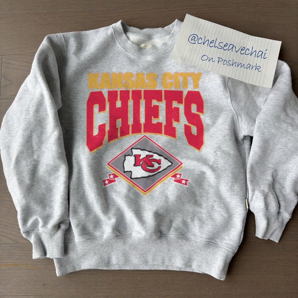 Vintage Kansas City Chiefs Sweatshirt, Retro NFL KC Chiefs Football Shirt Tee
